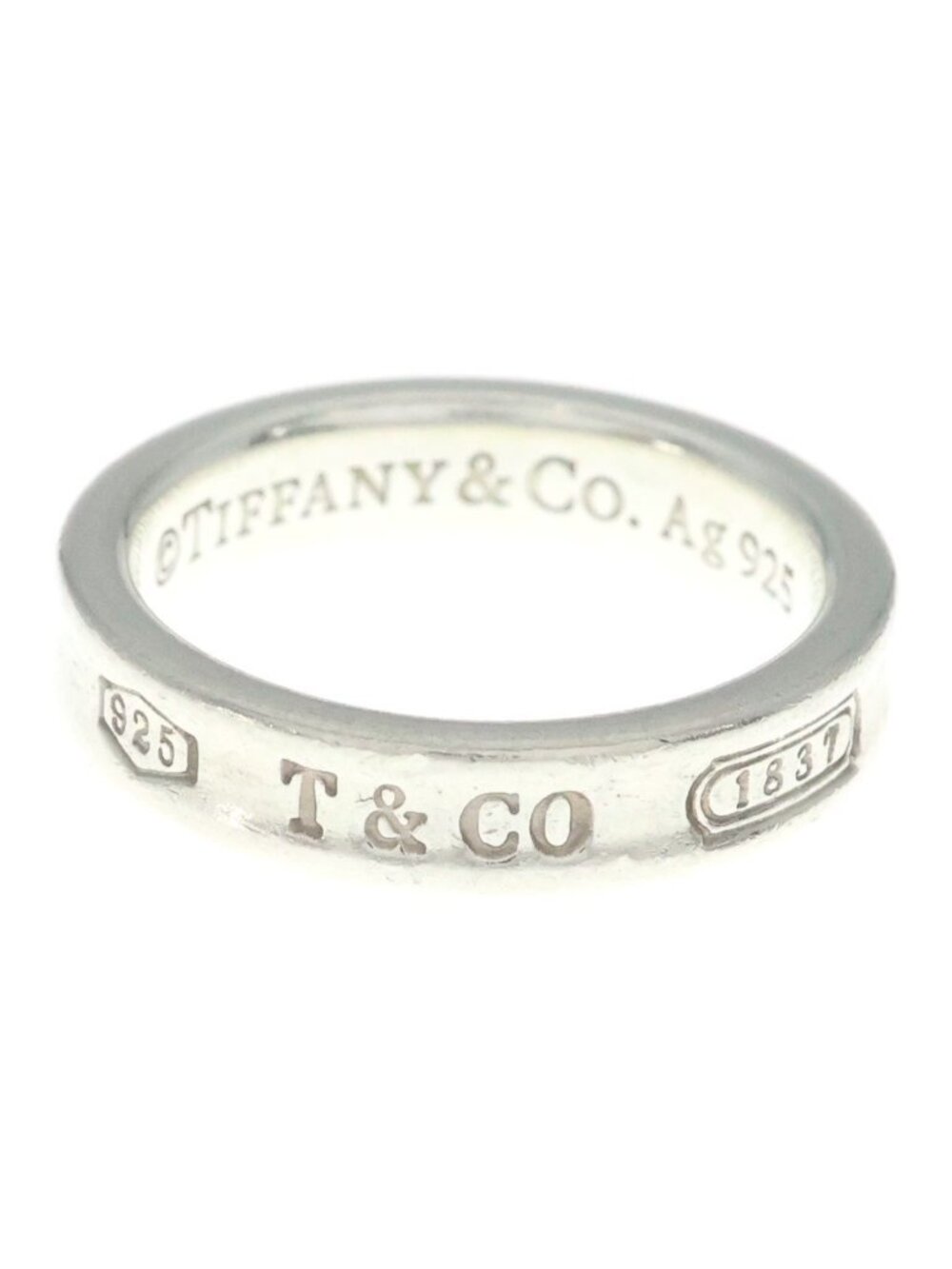 Tiffany & Co 1837 Narrow Ring Silver